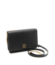 COCCINELLE TULIP Schultertasche aus gehämmertem Leder Schwarz - Damentaschen - 2