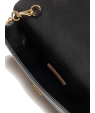 COCCINELLE TULIP Schultertasche aus gehämmertem Leder Schwarz - Damentaschen - 6