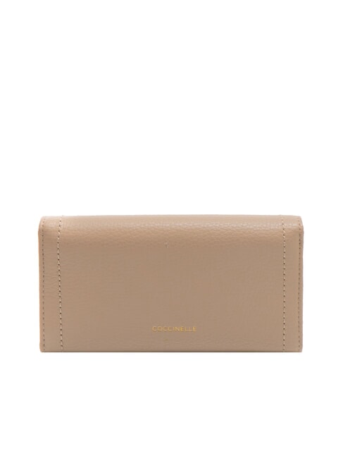 TALEA Kontinentale Brieftasche aus gehämmertem Leder Puderrosa - Brieftaschen Damen