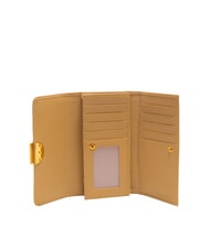 COCCINELLE TALEA Kontinentale Brieftasche aus gehämmertem Leder frisches Beige - Brieftaschen Damen - 2