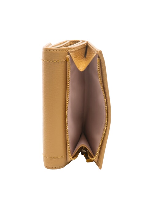 TALEA Mittelgroße Brieftasche aus gehämmertem Leder frisches Beige - Brieftaschen Damen