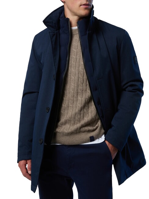 NORTH TECH Jacke mit abnehmbarem Latz Navy blau - Herrenjacken