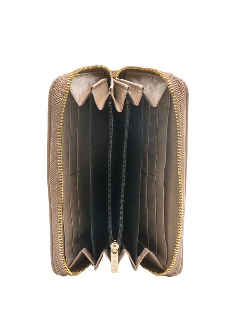 CALIPSO Geldbörse mit Rundum-Reißverschluss Mandel - Brieftaschen Damen