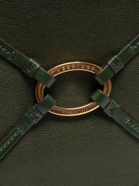 AMELIA Umhängetasche aus Leder Derby Green, ca. Gold - Damentaschen