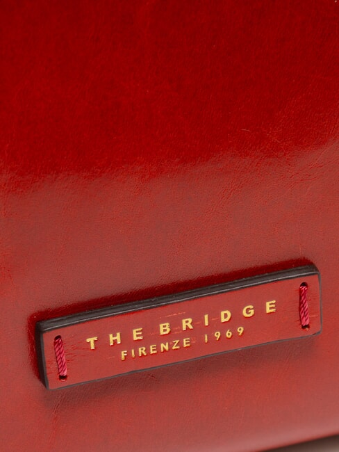 FIONA Leder-Tragetasche mit Schultergurt Flamenco-Abk. Gold - Damentaschen