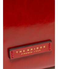 THE BRIDGE FIONA Leder-Tragetasche mit Schultergurt Flamenco-Abk. Gold - Damentaschen - 3