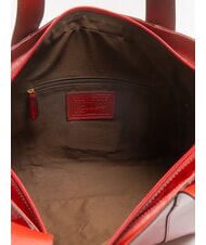 THE BRIDGE CARLOTTA Umhängetasche aus Leder Kirsche / Gold - Damentaschen - 5