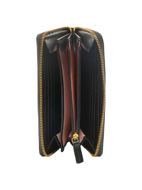 AMELIA Große Geldbörse mit Rundum-Reißverschluss Schwarzes Gold - Brieftaschen Damen