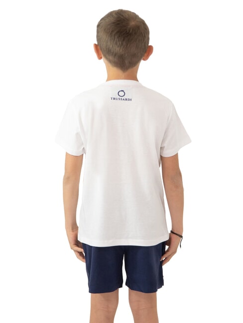 TOMMES Set aus T-Shirt und Bermudashorts weiß/meerblau - Trainingsanzüge für Kinder