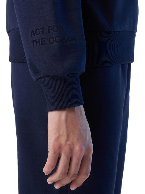 WE ALL HAVE A CHOICE Baumwoll-Sweatshirt Navy blau - Sweatshirts Damen