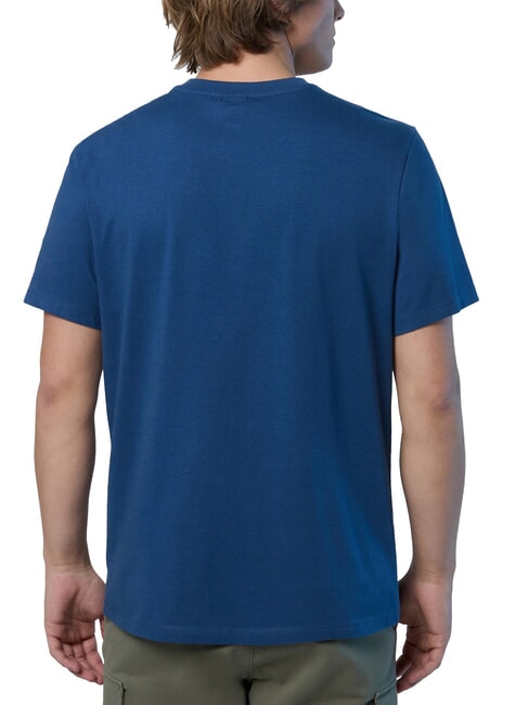 LINE PRINT Baumwoll-T-Shirt mit Maxi-Print dunkler Denim - Herren-T-Shirts