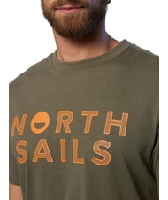 NORTH SAILS LINE PRINT Baumwoll-T-Shirt mit Maxi-Print staubige Oliven - Herren-T-Shirts - 3