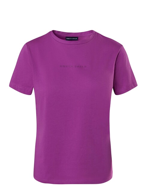 BASIC Kurzärmliges Baumwoll-T-Shirt mauve - T-Shirts und Tops für Damen