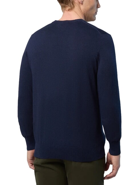N|S Pullover mit Rundhalsausschnitt Navy blau - Herrenpullover