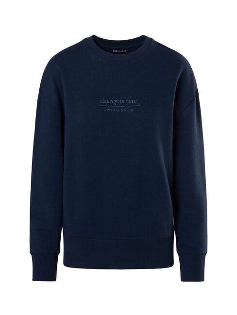 BASIC Sweatshirt mit Rundhalsausschnitt aus Baumwolle Navy blau - Sweatshirts Damen
