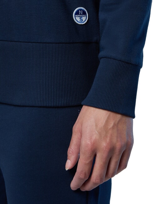 BASIC Sweatshirt mit Rundhalsausschnitt aus Baumwolle Navy blau - Sweatshirts Damen