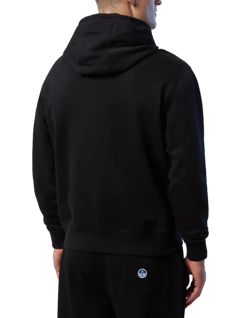 ROUND LOGO Baumwoll-Hoodie Schwarz - Sweatshirts Herren