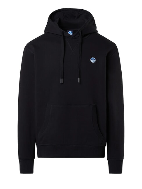 ROUND LOGO Baumwoll-Hoodie Schwarz - Sweatshirts Herren