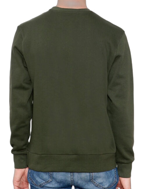 GRAPHIC Sweatshirt mit Rundhalsausschnitt aus Baumwolle Waldgr&uuml;n - Sweatshirts Herren