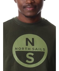 NORTH SAILS GRAPHIC Sweatshirt mit Rundhalsausschnitt aus Baumwolle Waldgrün - Sweatshirts Herren - 3
