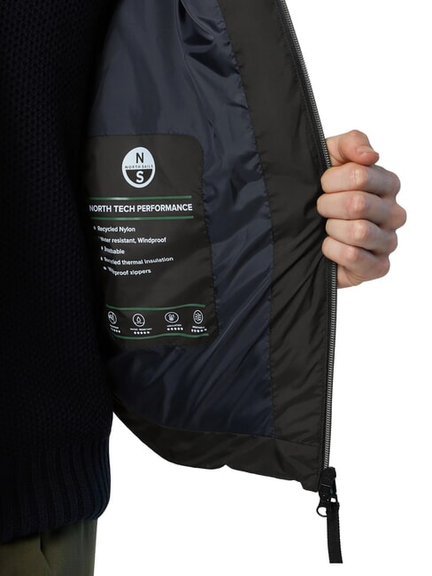 LASER PUFFER Mittellange Daunenjacke Waldgrün - Daunenjacken für Herren