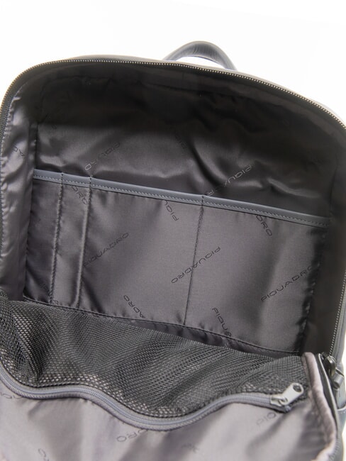 URBAN  15,6-Zoll-Laptop-Rucksack aus Leder GRAU - PC-Rucksäcke