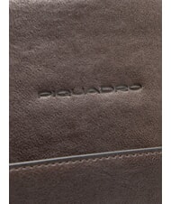 PIQUADRO BLACK SQUARE  13,3-Zoll-Laptop-Rucksack aus Leder MORO - PC-Rucksäcke - 3