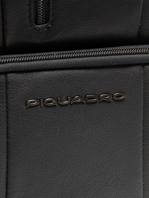 URBAN BTOB 14" Laptop-Rucksack aus Leder Schwarz - PC-Rucksäcke