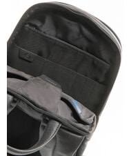 PIQUADRO URBAN BTOB 14" Laptop-Rucksack aus Leder Schwarz - PC-Rucksäcke - 5