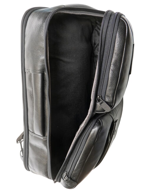 P15 PLUS Lederrucksack für 17" PC Schwarz - PC-Rucksäcke