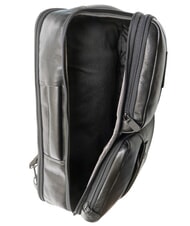 PIQUADRO P15 PLUS Lederrucksack für 17" PC Schwarz - PC-Rucksäcke - 4