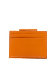 PIQUADRO URBAN Geldbörse / Kartenetui aus Leder ORANGE - Brieftaschen Herren - 2