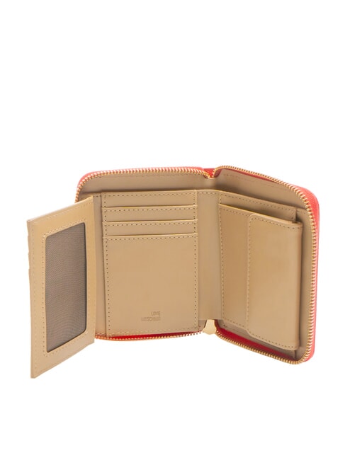 LOGO ITALICS Geldbörse mit Rundum-Reißverschluss ROT - Brieftaschen Damen