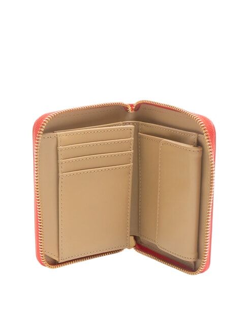 LOGO ITALICS Geldbörse mit Rundum-Reißverschluss ROT - Brieftaschen Damen