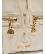 LOVE MOSCHINO ZIPPER Umhängetasche Elfenbein - Damentaschen - 3