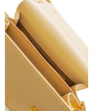 LOVE MOSCHINO CURSIVE LOGO Umhängetasche mit Schultergurt Beige - Damentaschen - 5