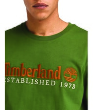TIMBERLAND ESTABILISHED 1973 Baumwoll t-shirt schwarz/waldgrün - Herren-T-Shirts - 3