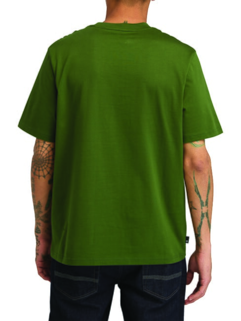 EMBROIDERY TONAL Baumwoll t-shirt schwarz/waldgrün - Herren-T-Shirts