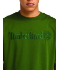 TIMBERLAND EMBROIDERY TONAL Baumwoll t-shirt schwarz/waldgrün - Herren-T-Shirts - 3