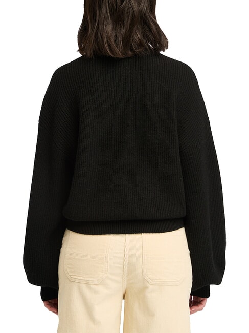 WOOL BLEND  Pullover mit Rundhalsausschnitt SCHWARZ - Damenpullover