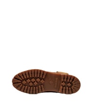 TIMBERLAND PREMIUM 6 INCH  Gepolsterte Stiefeletten aus Leder dunkelbraunes Vollnarbenleder mit schwarzem - Damenschuhe - 6