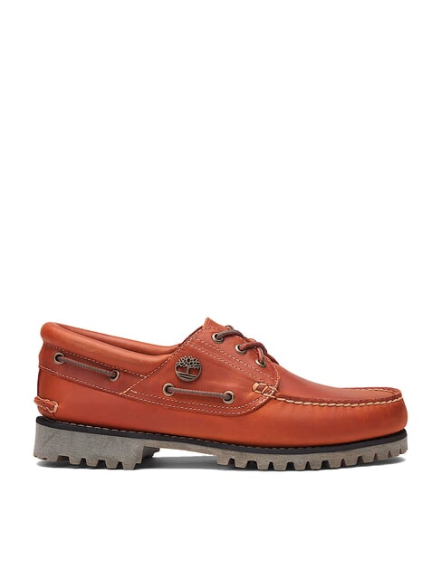 AUTHENTIC  Bootsschuhe aus Leder mittelorange Vollkorn - Herrenschuhe