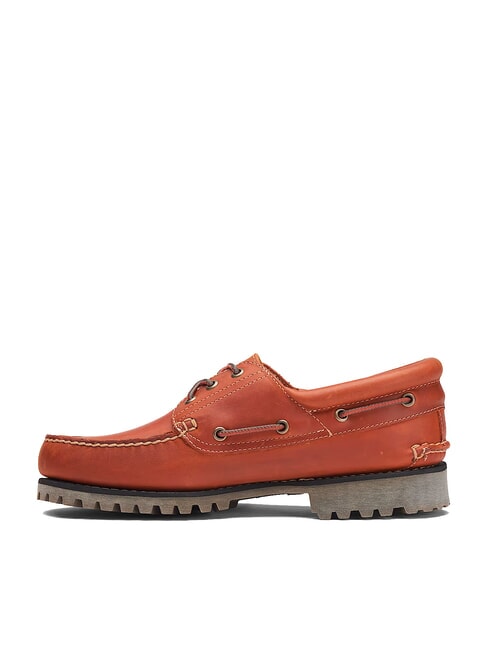 AUTHENTIC  Bootsschuhe aus Leder mittelorange Vollkorn - Herrenschuhe