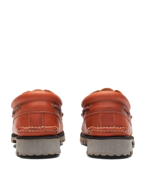 AUTHENTIC  Bootsschuhe aus Leder mittelorange Vollkorn - Herrenschuhe