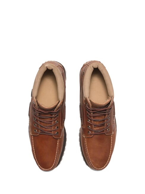 AUTHENTIC MID Stiefeletten aus Leder mittelorange Vollkorn - Herrenschuhe