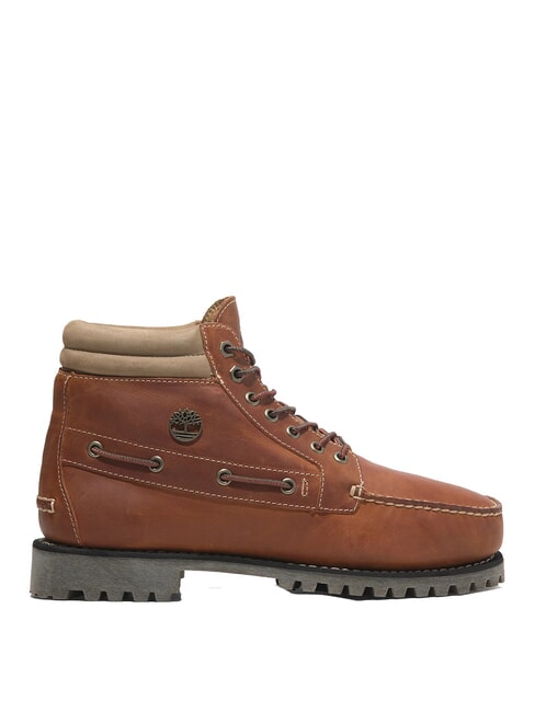 AUTHENTIC MID Stiefeletten aus Leder mittelorange Vollkorn - Herrenschuhe