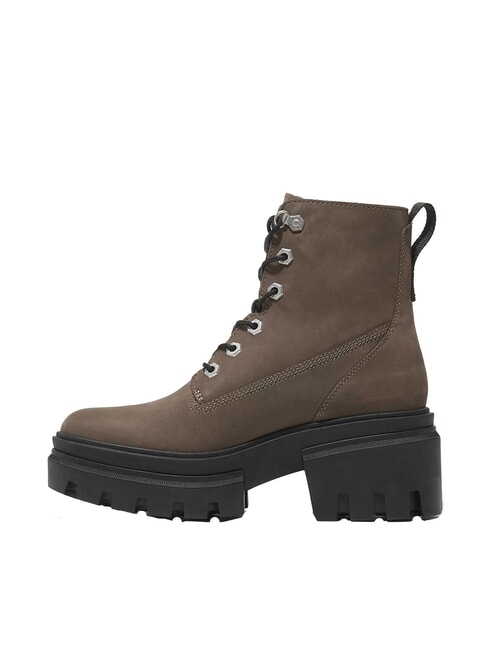 EVERLEIGH MID  Hohe Stiefeletten aus Leder mittelbraunes Nubuk - Damenschuhe