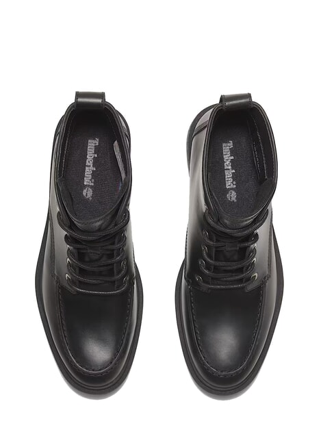 BRIMFIELD MID  Stiefeletten aus Leder schwarzes Vollkorn - Damenschuhe