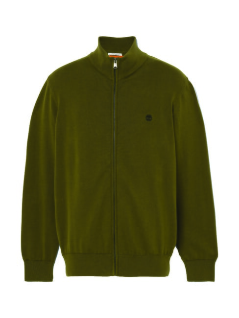 WILLIAMS RIVER Pullover mit Reißverschluss dunkeloliv - Herrenpullover