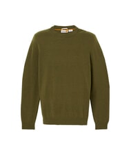 TIMBERLAND MERINO Pullover mit Rundhalsausschnitt aus Wollmischung dunkeloliv - Herrenpullover - 4